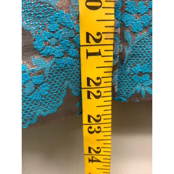 Vintage Nah Nah Collection Blue Embroidered Blazer Jacket Beaded Button Size 12 - Picture 8 of 8